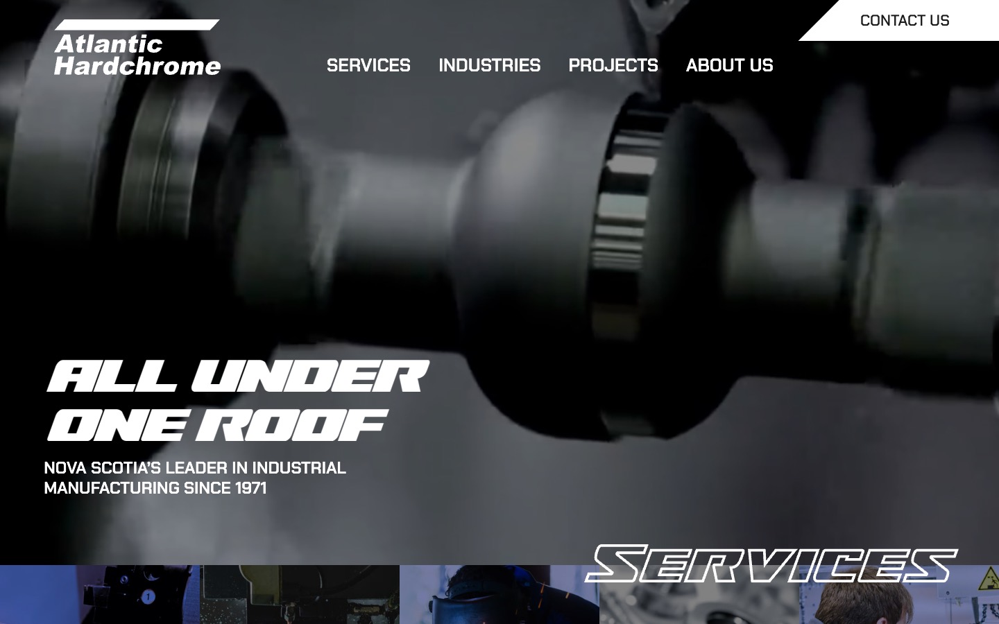 The current homepage